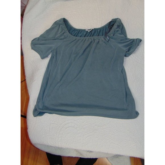 Green Envelope of Los Angeles Scoop neck top * *L Gray ** Polyester - Picture 3 of 5